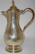 113654 ENGLISH SILVER COFFEE POT B ZARY H12 W6