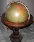113317 BRANDT LIGHTED WORLD GLOBE ON STAND H31 W22