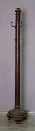 Empire mahogany hat rack