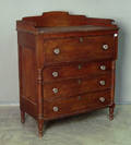 Sheraton cherry chest of drawers