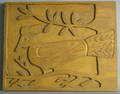 Carved bird plaque