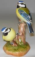 113706 ROYAL WORCESTER CHINA BLUE TIT H6 W3