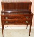111585 HEPPLEWHITE STYLE MAHOGANY DESK C1940