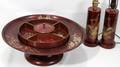 102420 JAPANESE LACQUERED SECTIONAL DISHES LAMPS