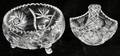 101593 CUT CRYSTAL BOWL  BASKET C1960 DIA9 L7