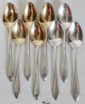 121601 GORHAM PLAIN STERLING SILVER TEASPOONS