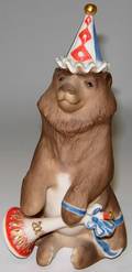 113733 CYBIS BISQUE FIGURE BARNABY THE BEAR H7W3
