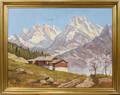 112509 GERMAN OIL C19701980 MOUNTAIN SCENE WHOUSE