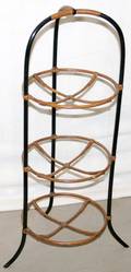 112502 BAMBOO  IRON PLATE STAND