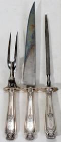 111655 GORHAM MANDARIN STERLINGHANDLED CARVING SET