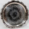 110520 WEBSTER CROWN SILVER PLATE TRAYS 12 15