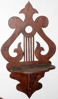 101611 VICTORIAN OAK CANDLE SHELF LATE 19TH C