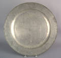 English pewter charger mid 18th c