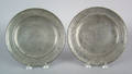 Pair of Boston pewter plates ca 1800