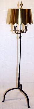 112531 WROUGHT IRON FLOOR LAMP