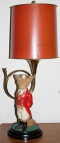 111693 COMPOSITION LAMP FOX AS HUNTER H24
