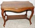 102503 MAHOGANY OVAL LOW SIDE TABLE C1940