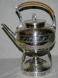 101646 WUMAK GERMAN TEA KETTLE ON STAND C1920