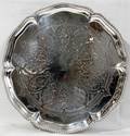 121032 GEORGE III STERLING SILVER SALVER EBEN COKER