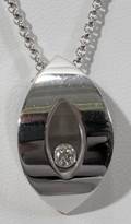 121053 CHOPARD 18K GOLD  FLOATING DIAMOND PENDANT