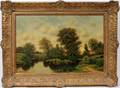 120002 HENRY P SMITH OIL ON CANVAS LANDSCAPE