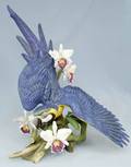 113478 CONNOISSEUR CHINA BLUE MACAW H28 W30