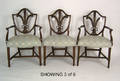 Set of 6 Hepplewhite style mahogany dining chairs