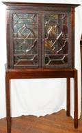 112058 CHINESE CHIPPENDALE STYLE MAHOGANY VITRINE 13