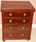 111040 ENGLISH REGENCY MAHOGANY COMMODE CABINET