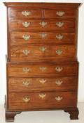 111028 GEORGIAN MAHOGANY CHESTONCHEST C1800