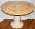 110019 MARBLE TABLE WPAINTED MOTIFS H295 DIA42
