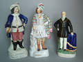 Three Staffordshire figures 19th c