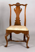 Philadelphia Chippendale walnut dining chair ca 1765