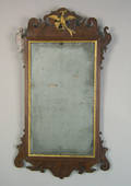 Chippendale mahogany looking glass late 18th c