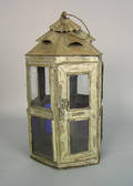 Painted tin lantern 19th c