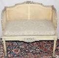 011097 FRENCH WOOD  DOUBLECANE SETTEE H335 W34