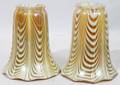 011084 QUEZAL ART GLASS SHADES UNSIGNED 20TH C