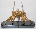 040076 DORE BRONZE FIGURAL BOOKENDS