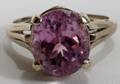 040065 14 KT YELLOW GOLD  KUNZITE RING 579 CTTW
