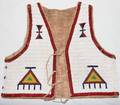 011142 AMERICAN INDIAN FULLY BEADED HIDE KIDS VEST
