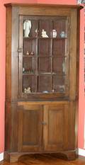 051089 AMERICAN PINE CORNER CUPBOARD C 1870 H 88