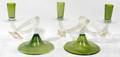032115 VENETIAN HANDBLOWN GLASS CANDELABRAS L10 12