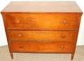 031142 AMERICAN CHERRY CHEST OF THREE DRAWERS C1860