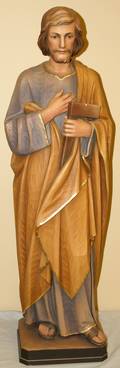 030098 GERMAN CARVED WOOD SCULPTURE RELIGIOUS FIGURE