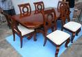 020063 BAROQUE MAHOGANY DINING TABLE AND CHAIRS 9 PC