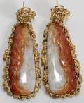 060094 14KT YELLOW GOLD AND JADE EARRINGS L 3