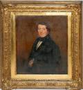 052106 19TH C OIL ON CANVAS SEATED GENTLEMAN