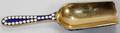 051125 RUSSIAN 916 SILVER  ENAMEL SUGAR SCOOP