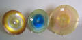 Three Favrille glass rondels