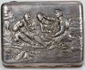 051109 RUSSIAN SILVER CIGARETTE CASE W 3 12